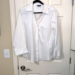 💜FOXCROFT White button down shirt